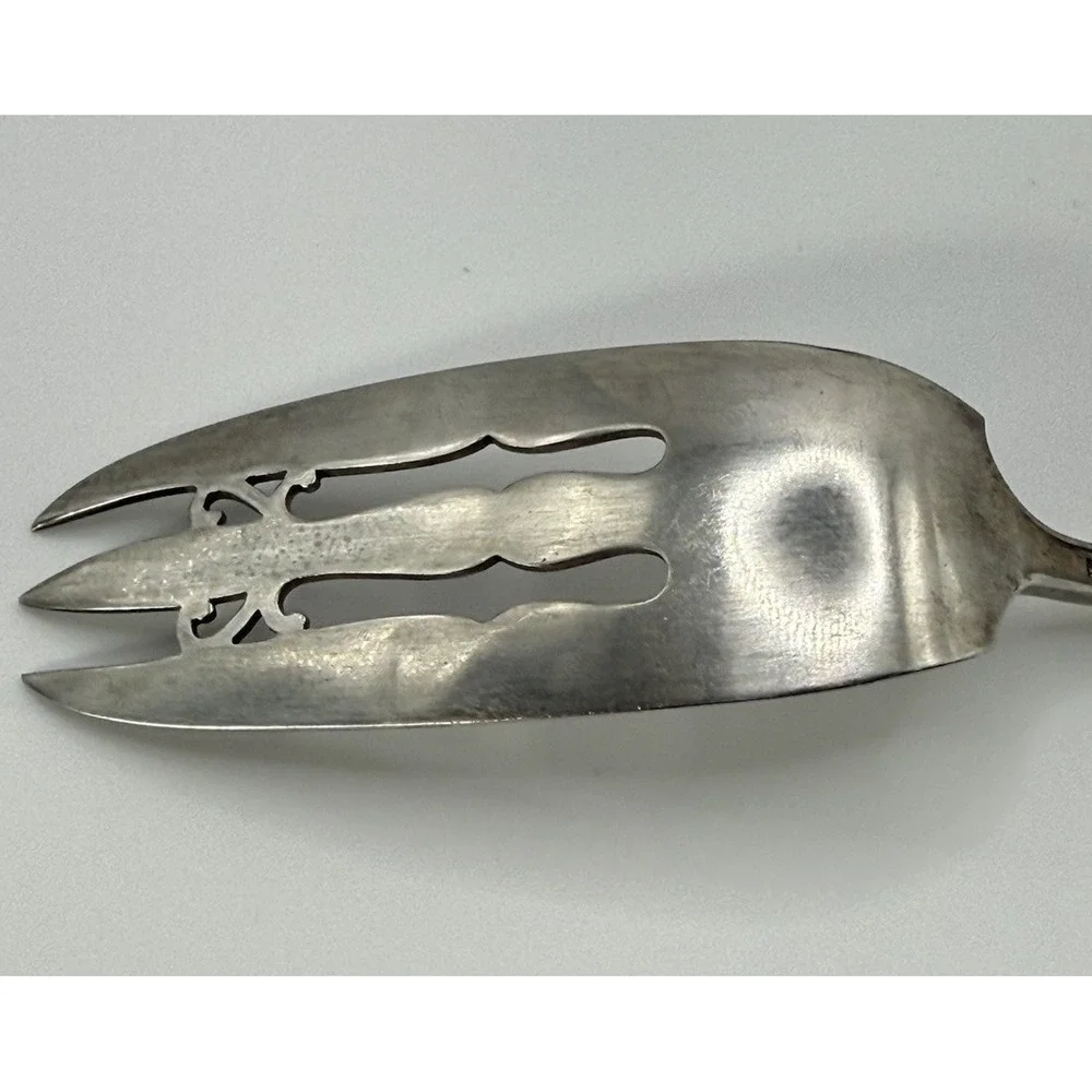 Antique Holmes & Edwards CENTURY 1923 Silverplate Cold Meat Serving Fork Pierced